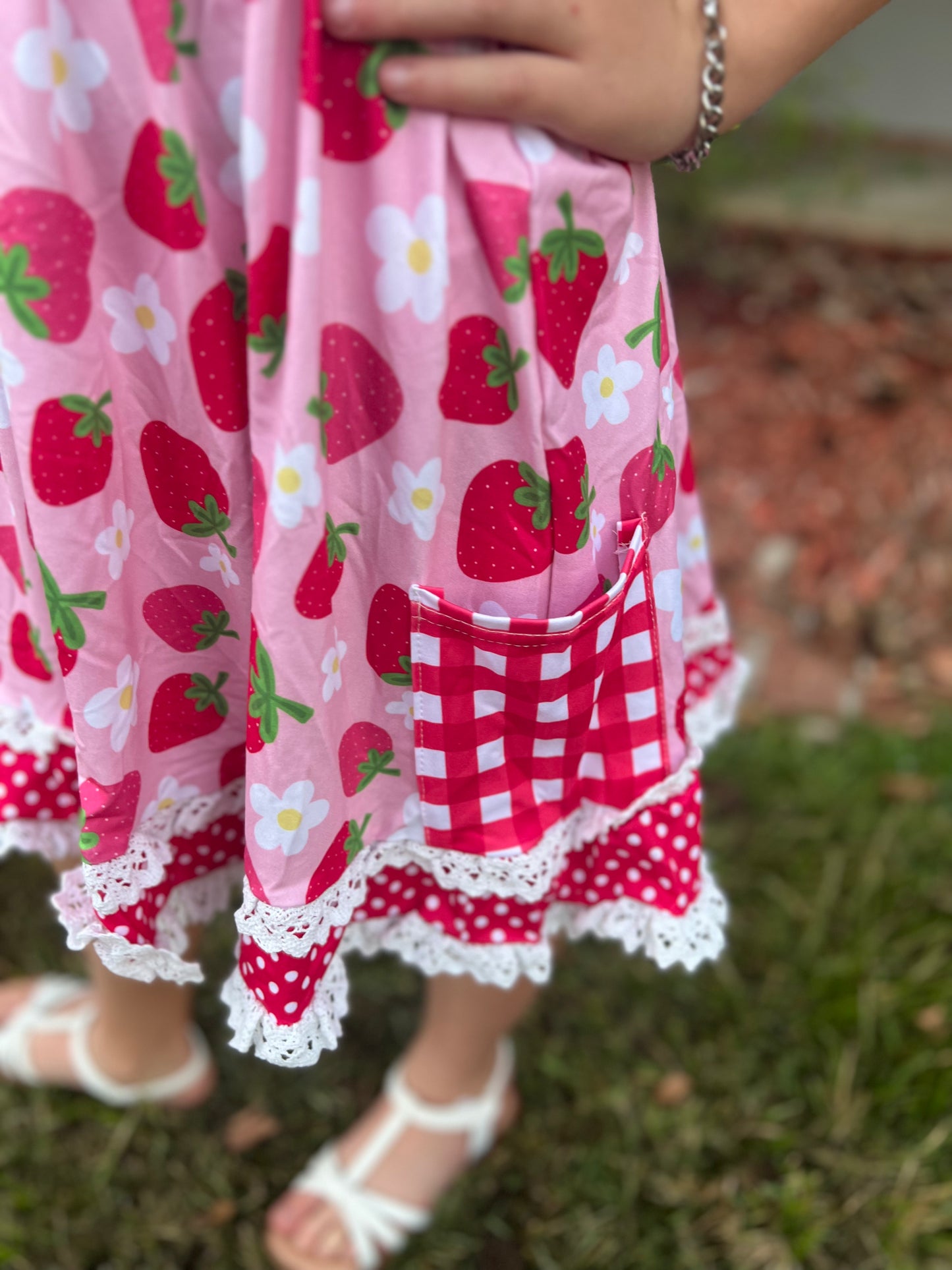 Strawberry Blossom Girls Dress