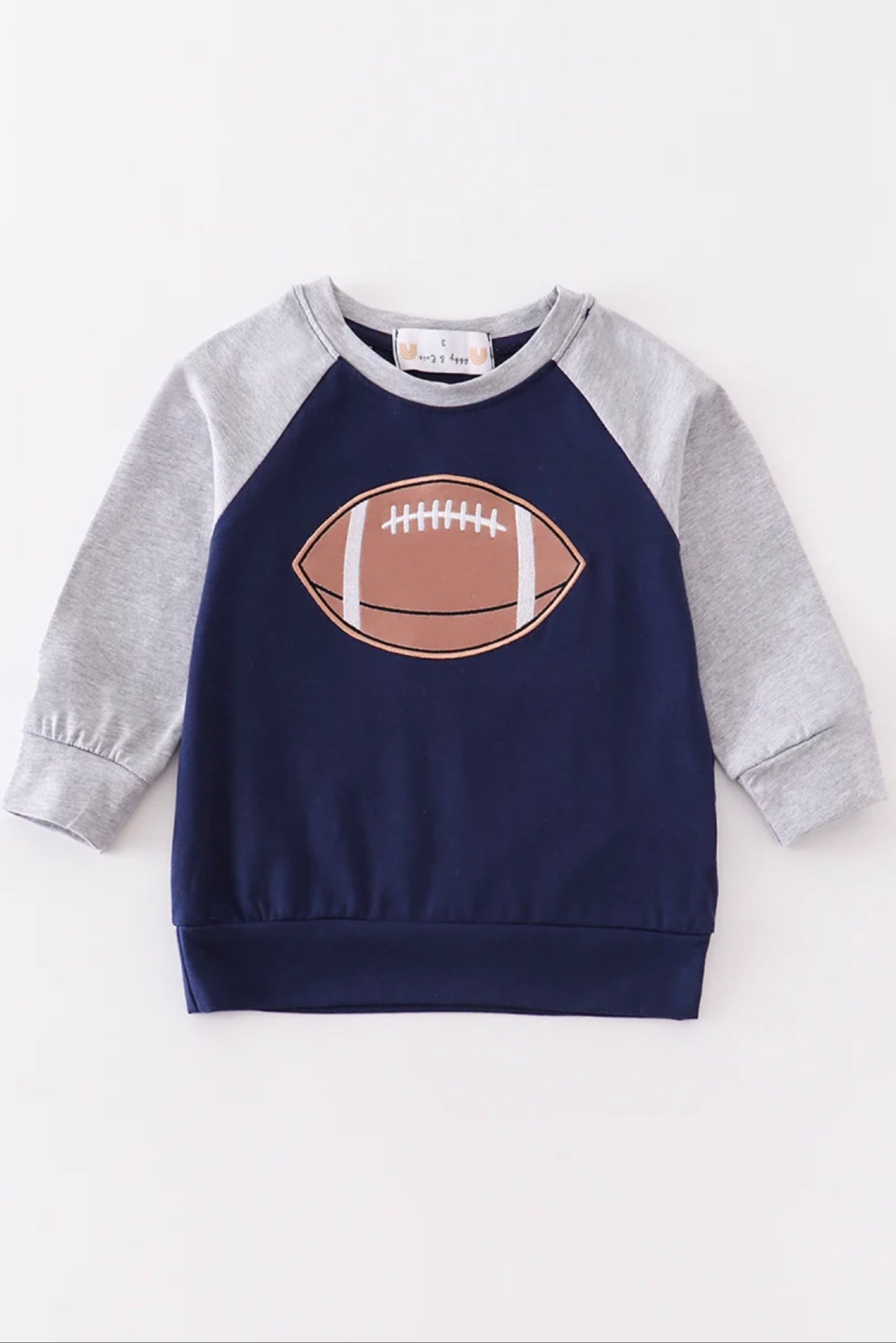 Navy Football Boy Top
