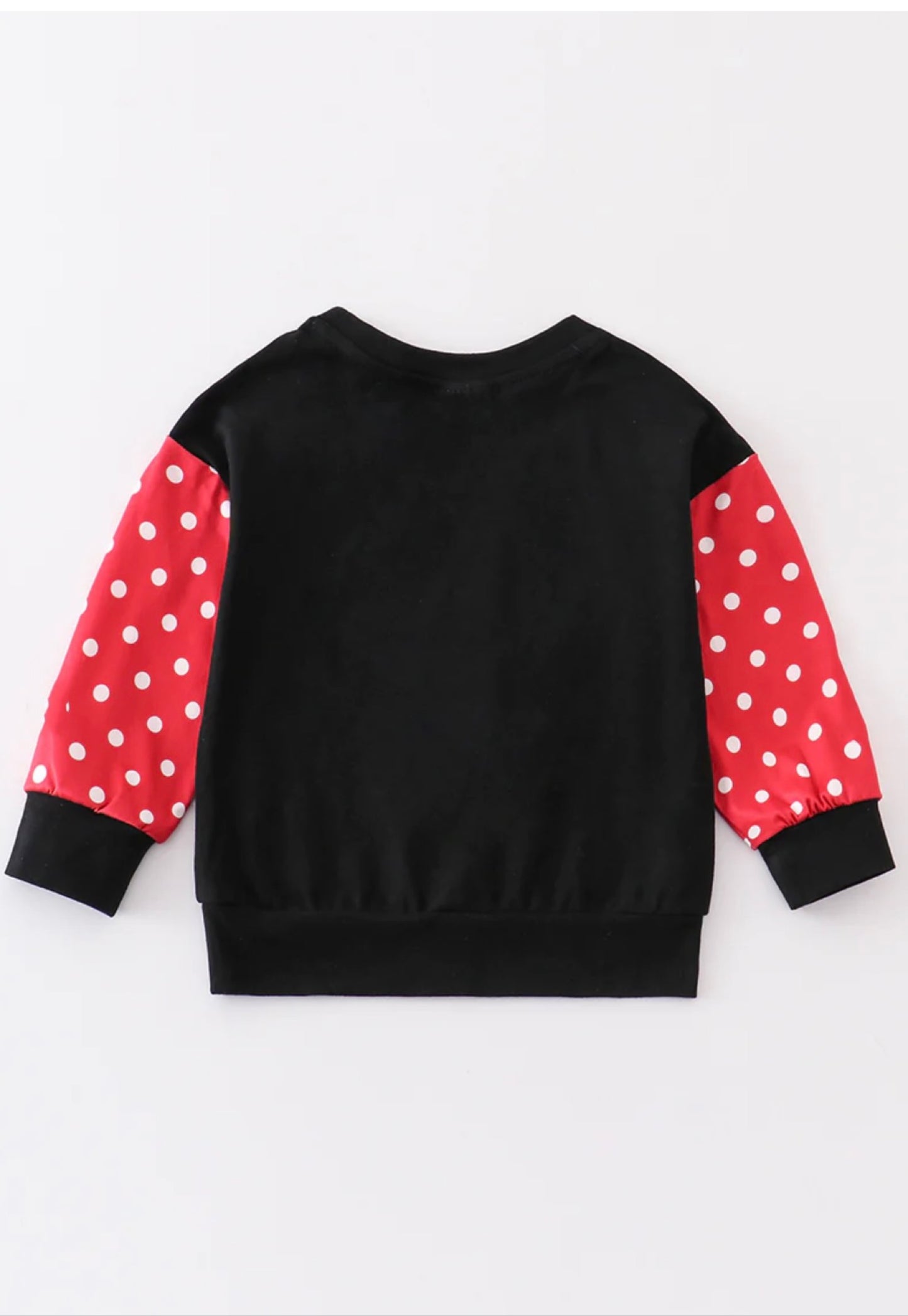 Black Minnie Patch Girl Top