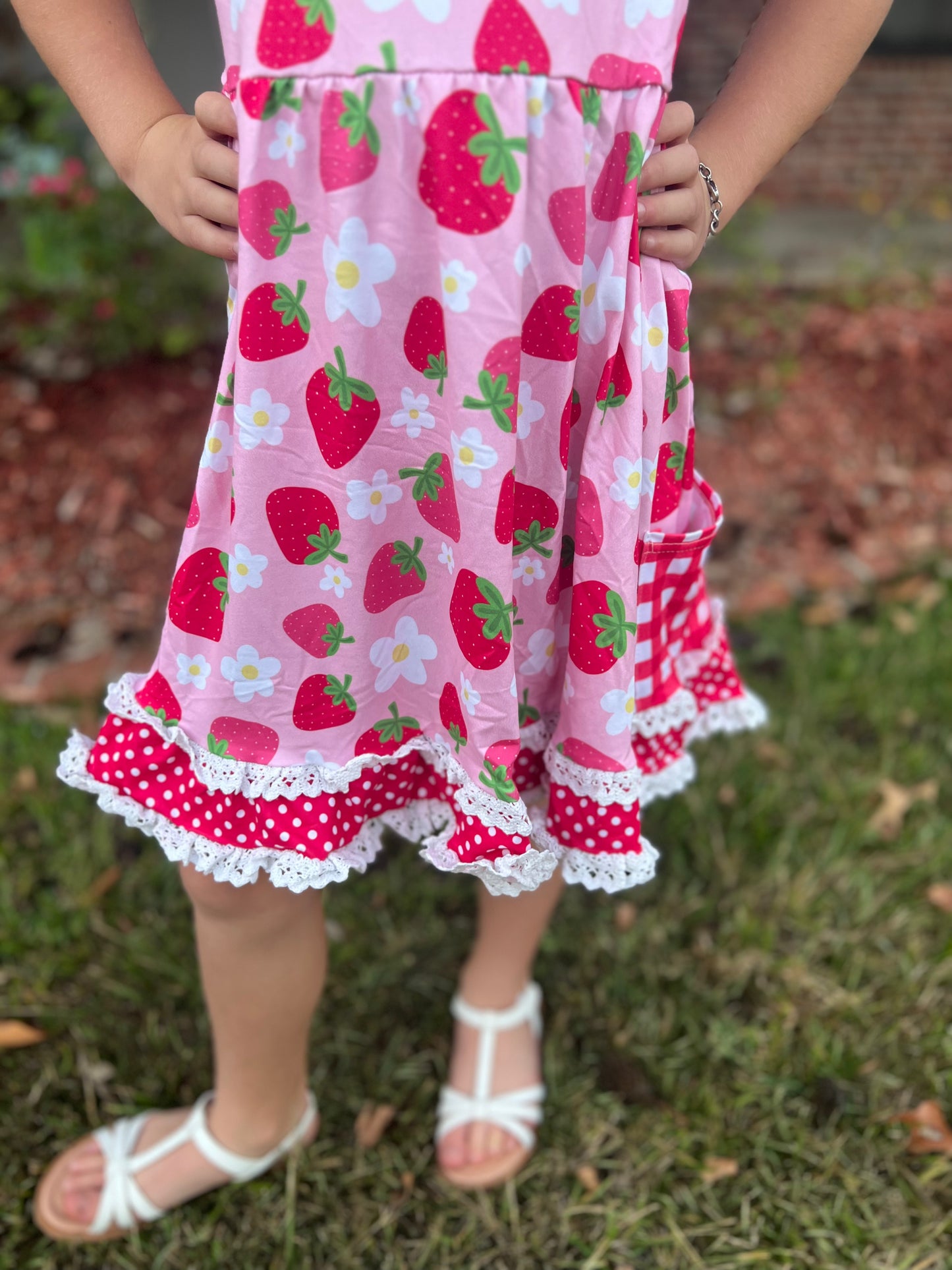 Strawberry Blossom Girls Dress