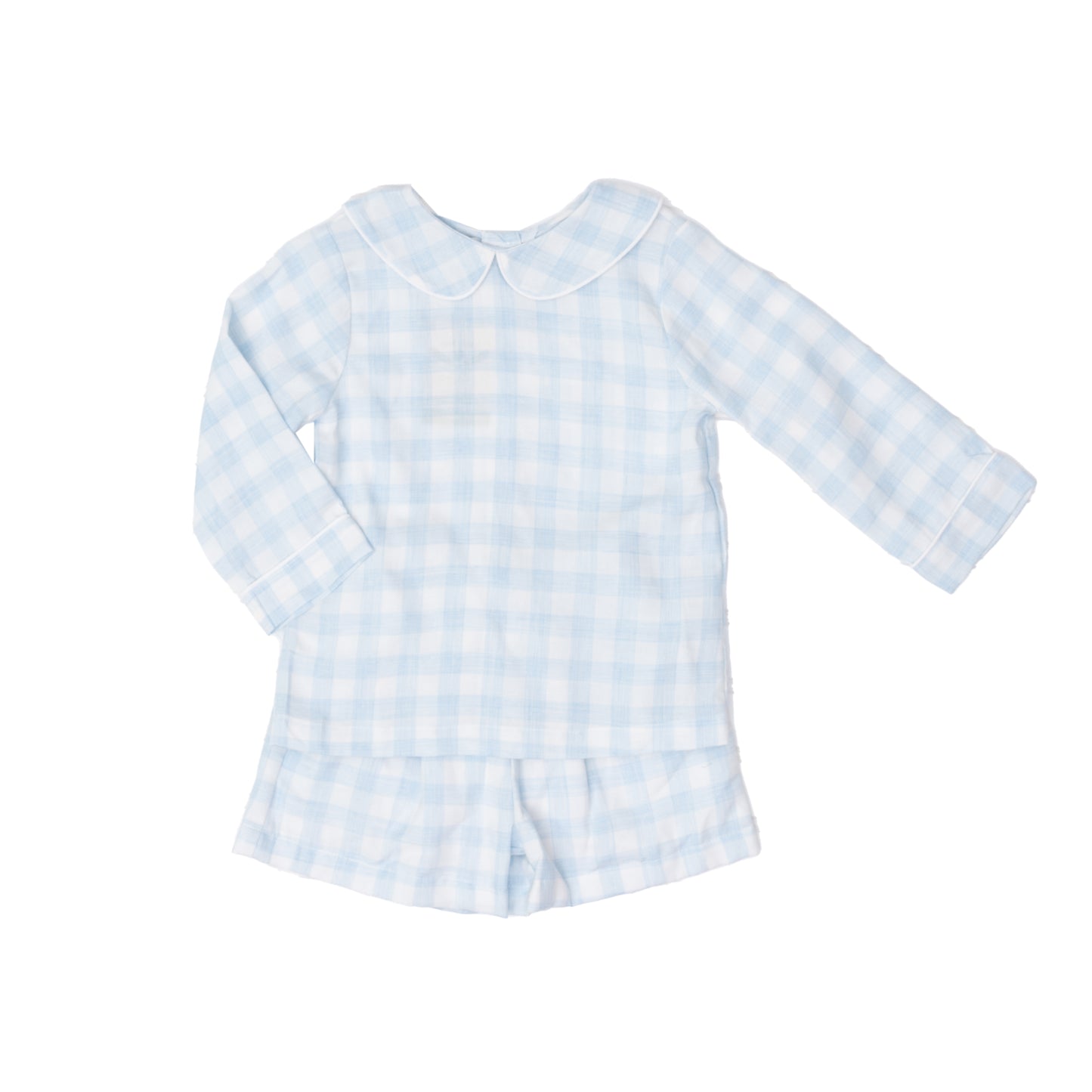 Blue Checkered Boys Set