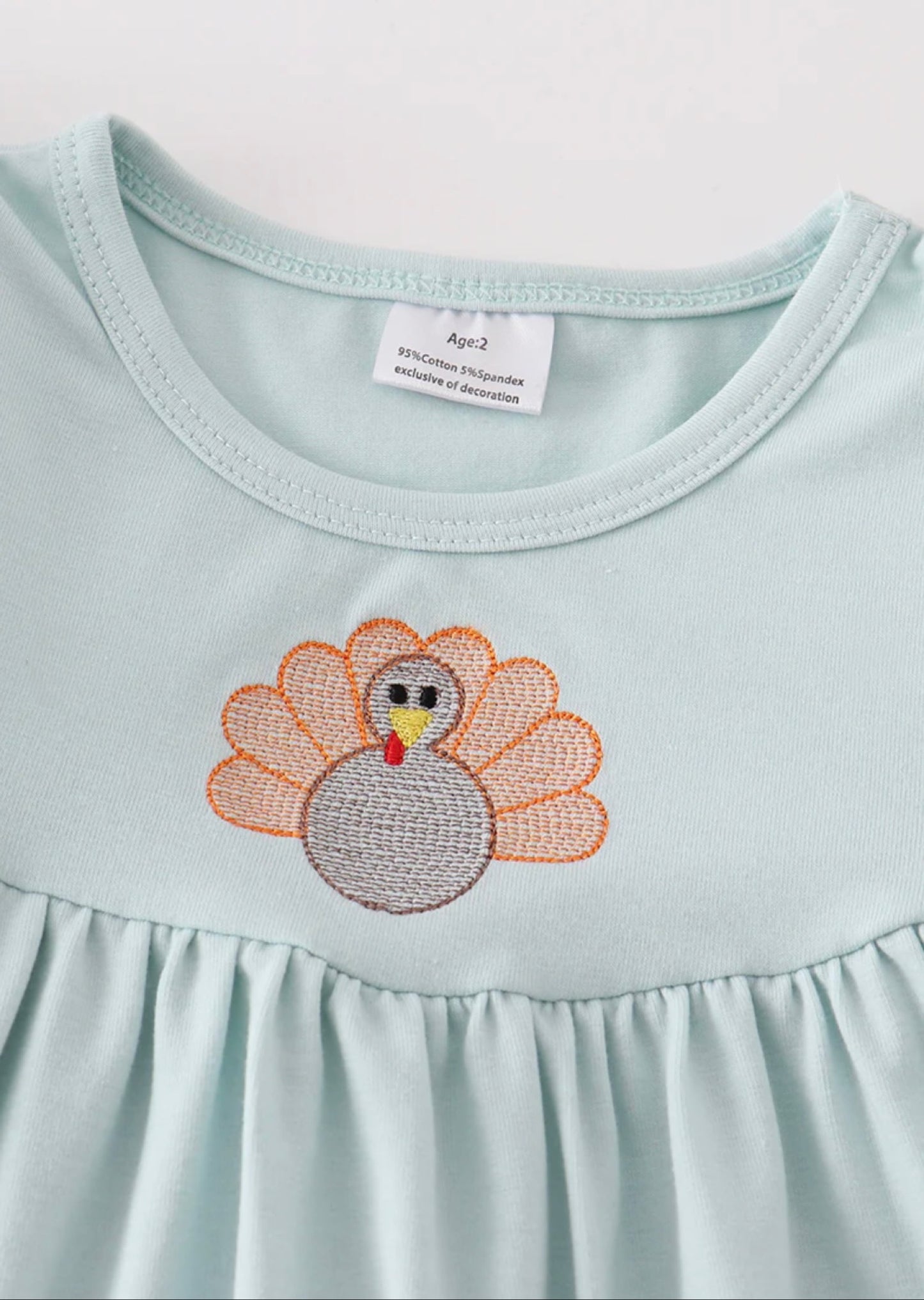 Turkey Ruffle Girl Dress