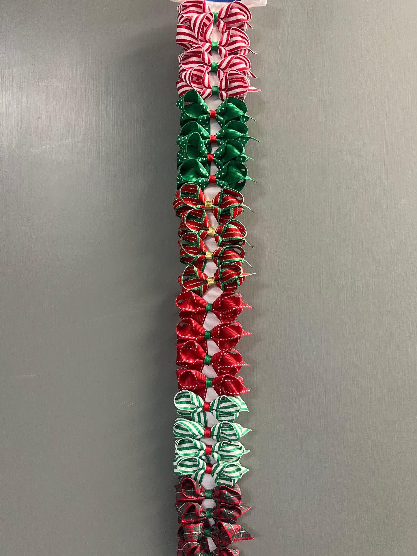 Christmas Print Bows- Toddler 3"
