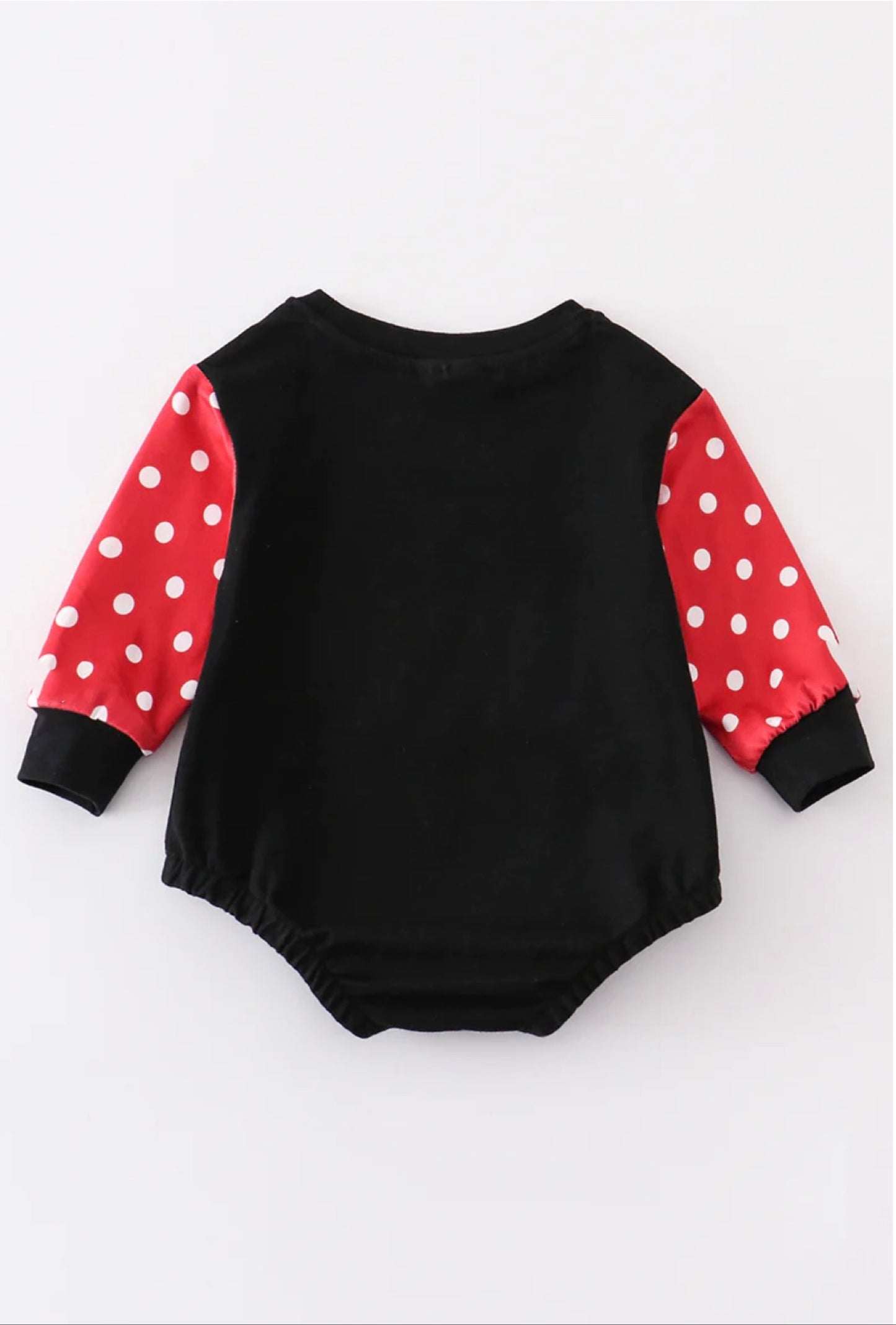 Black Minnie Patch Romper