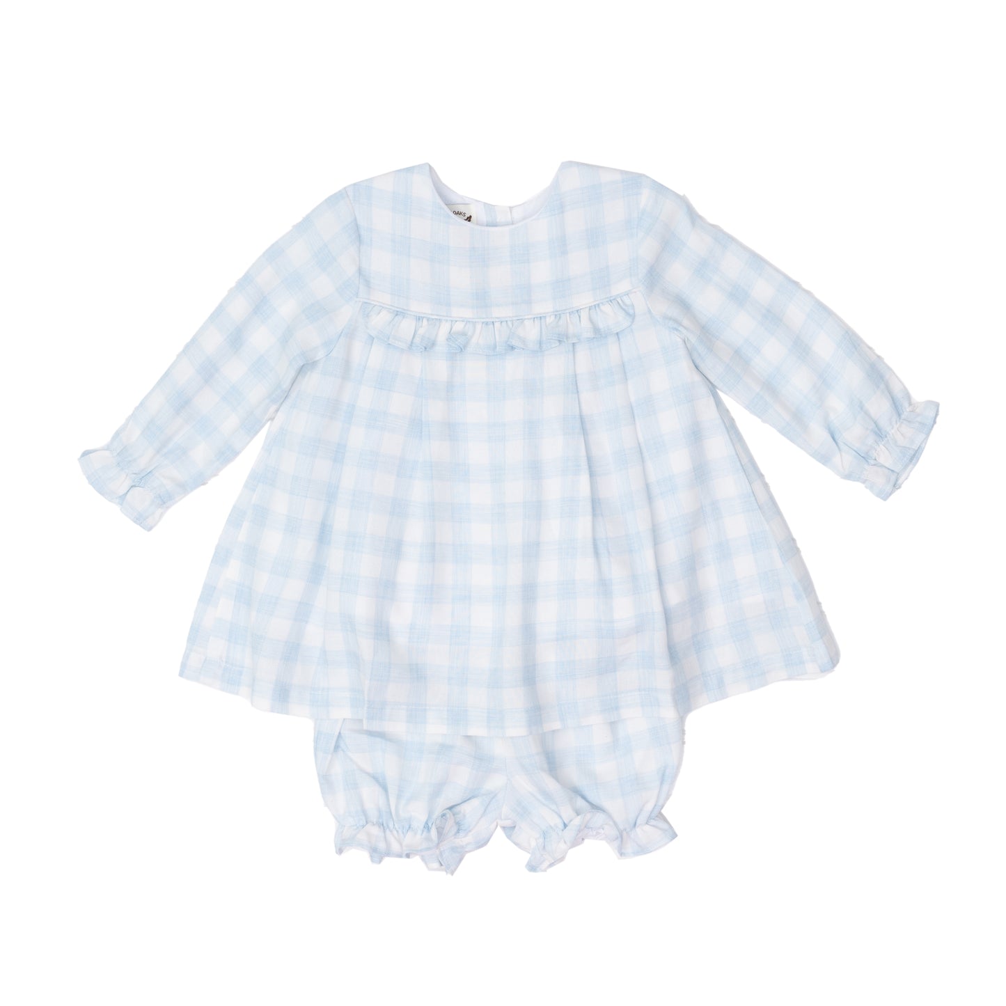 Blue Checkered Bloomer Set