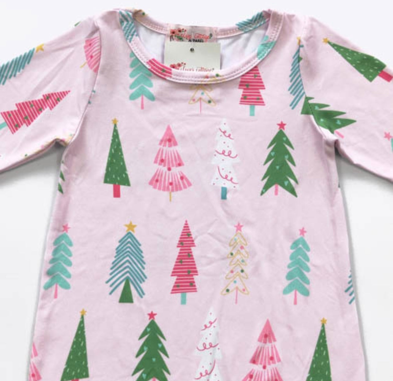 Pink Pine Baby Romper