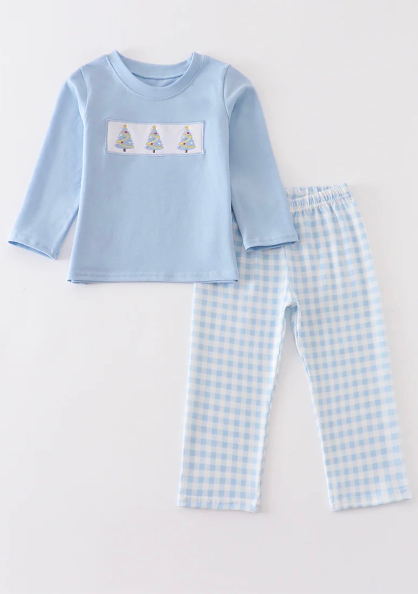 Blue Christmas Tree Boy Set