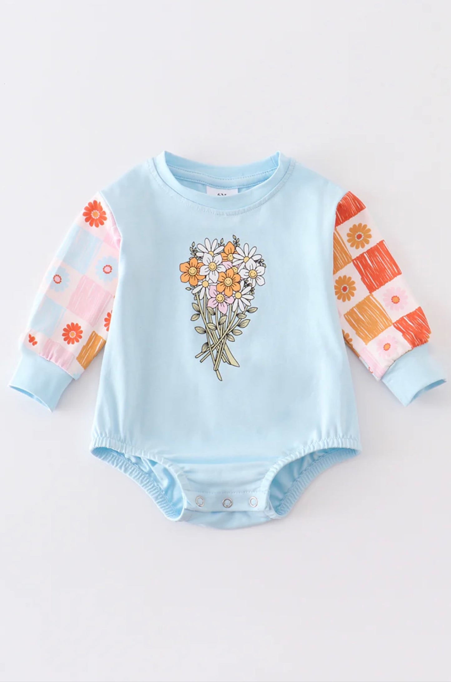 Floral Print Baby Romper