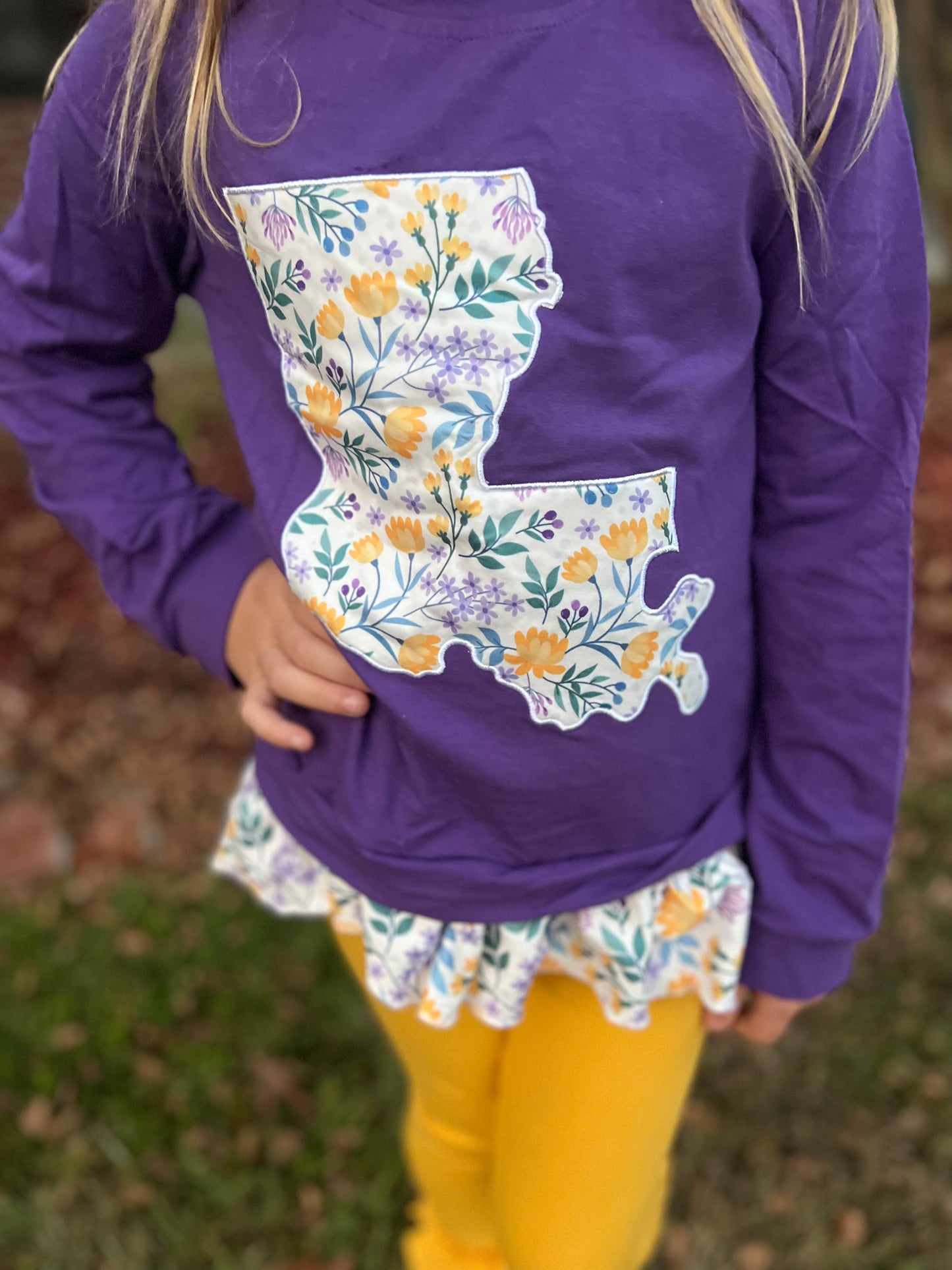 LA Purple Floral Set