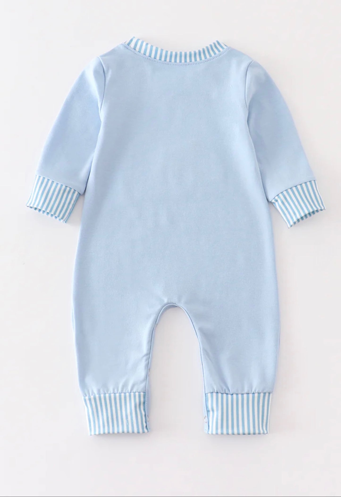 Blue Pumpkin Boy Romper