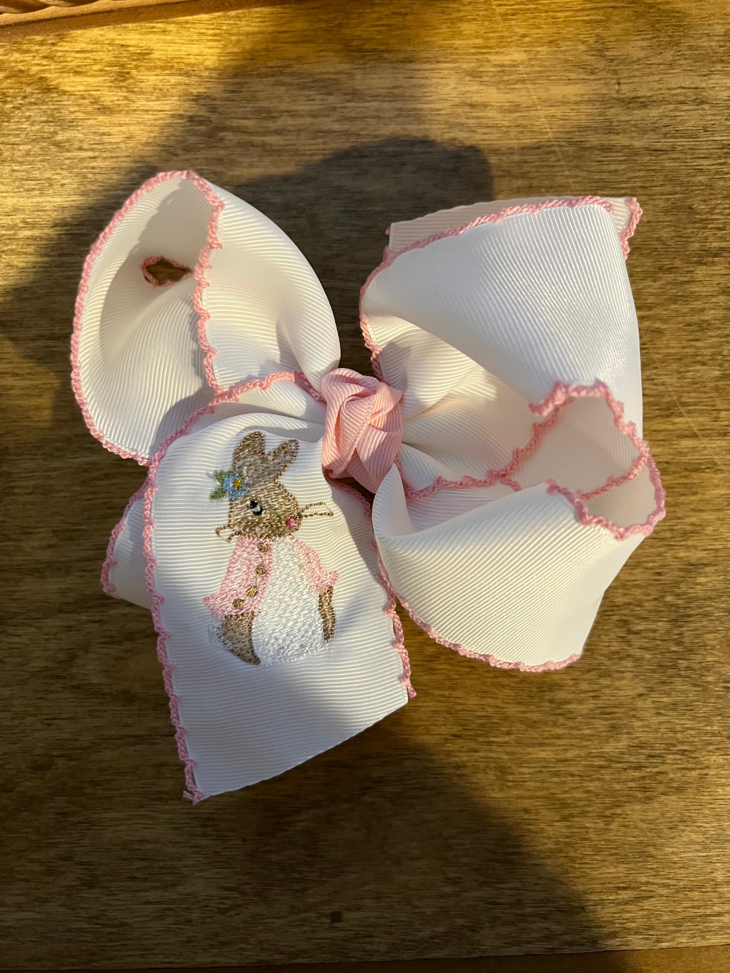 Light Pink Petunia Rabbit Bow