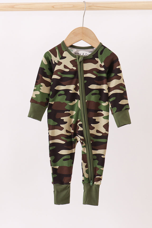 Classic Camo Bamboo Footie