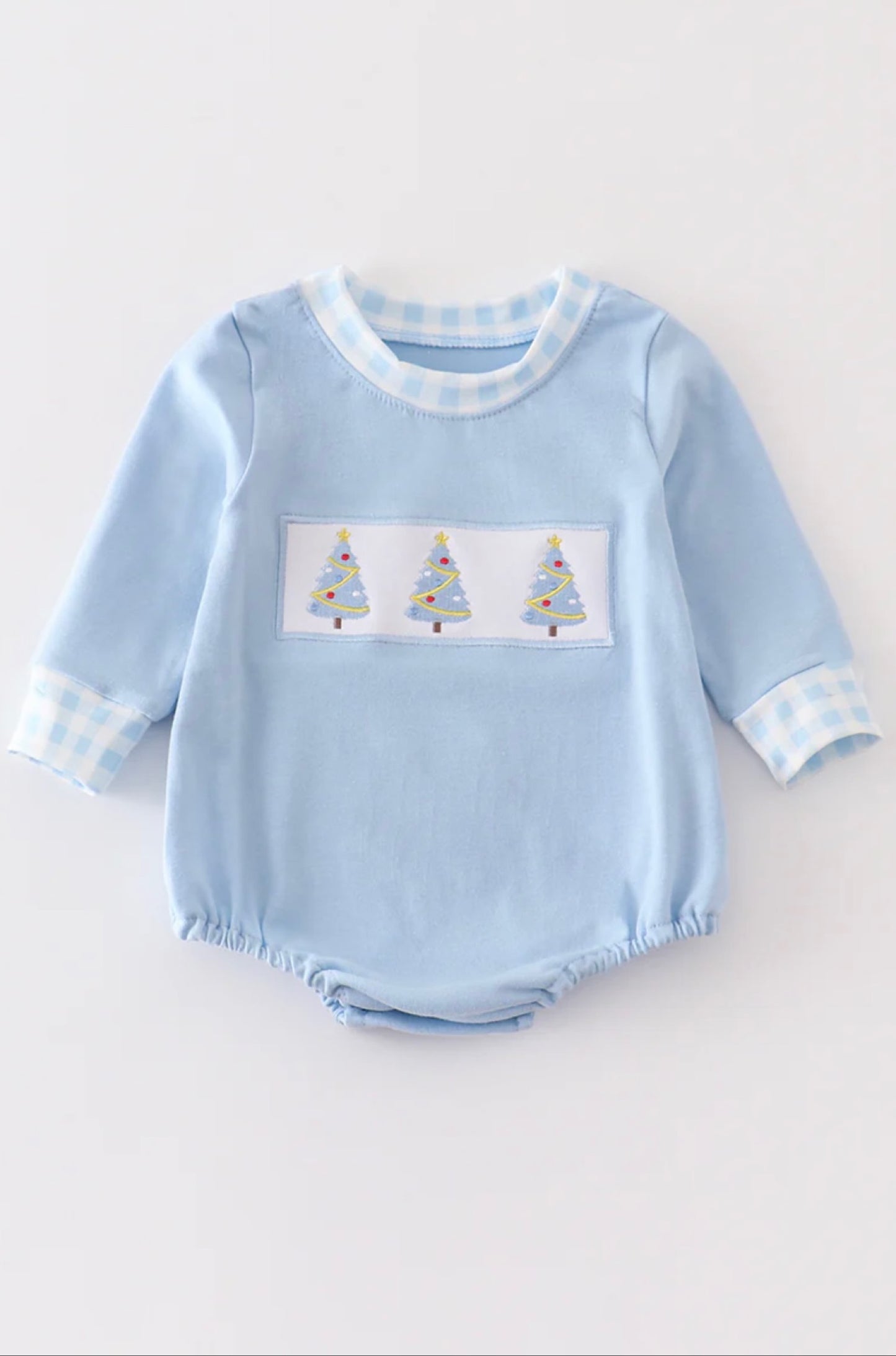 Blue Christmas Tree Boy Bubble
