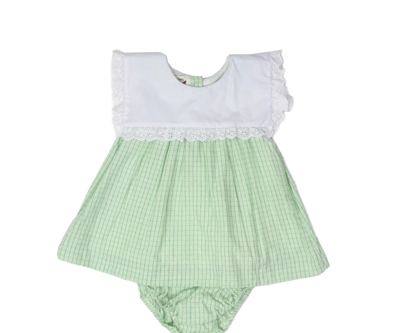 Green Check Bloomer Set