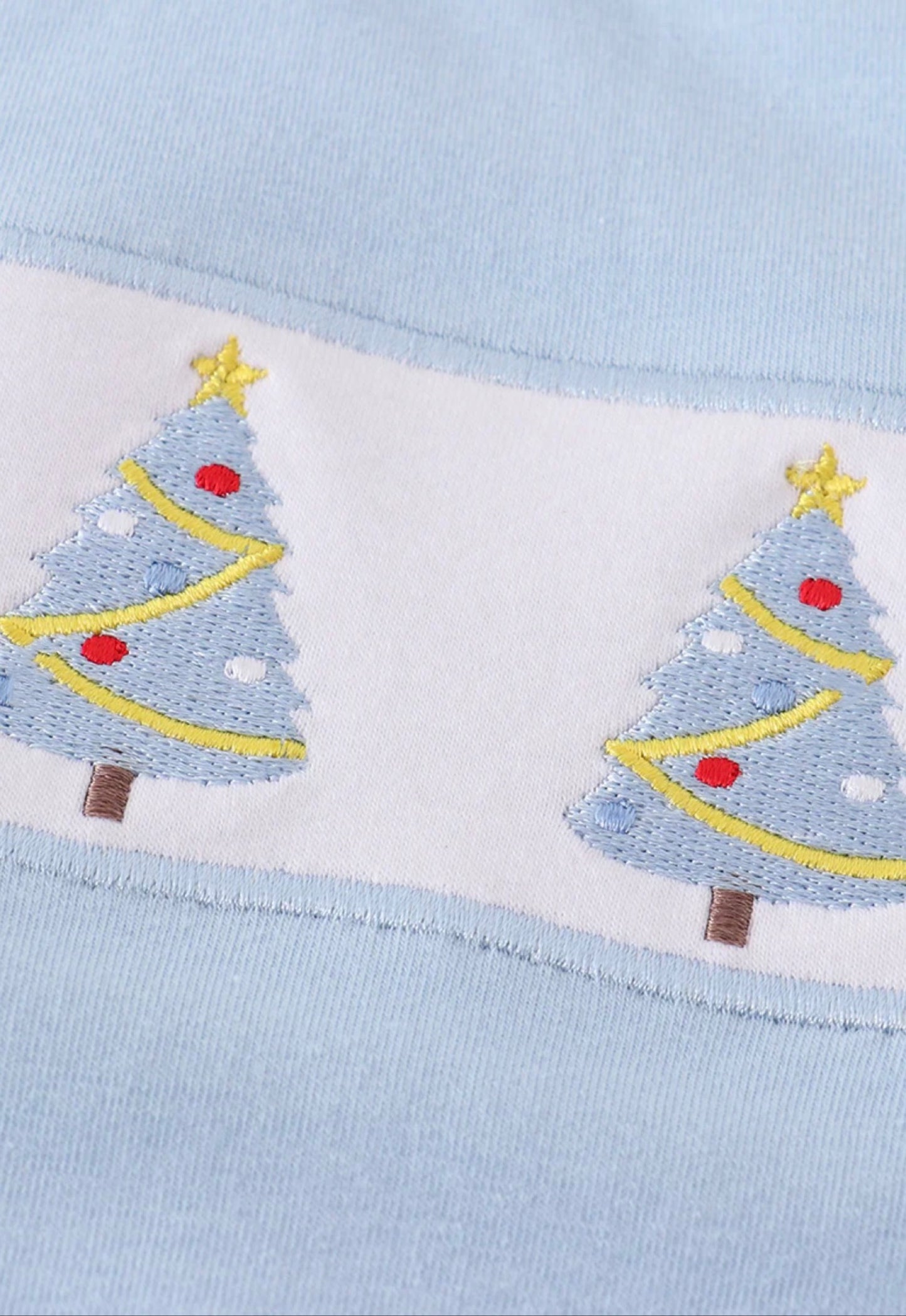 Blue Christmas Tree Boy Bubble