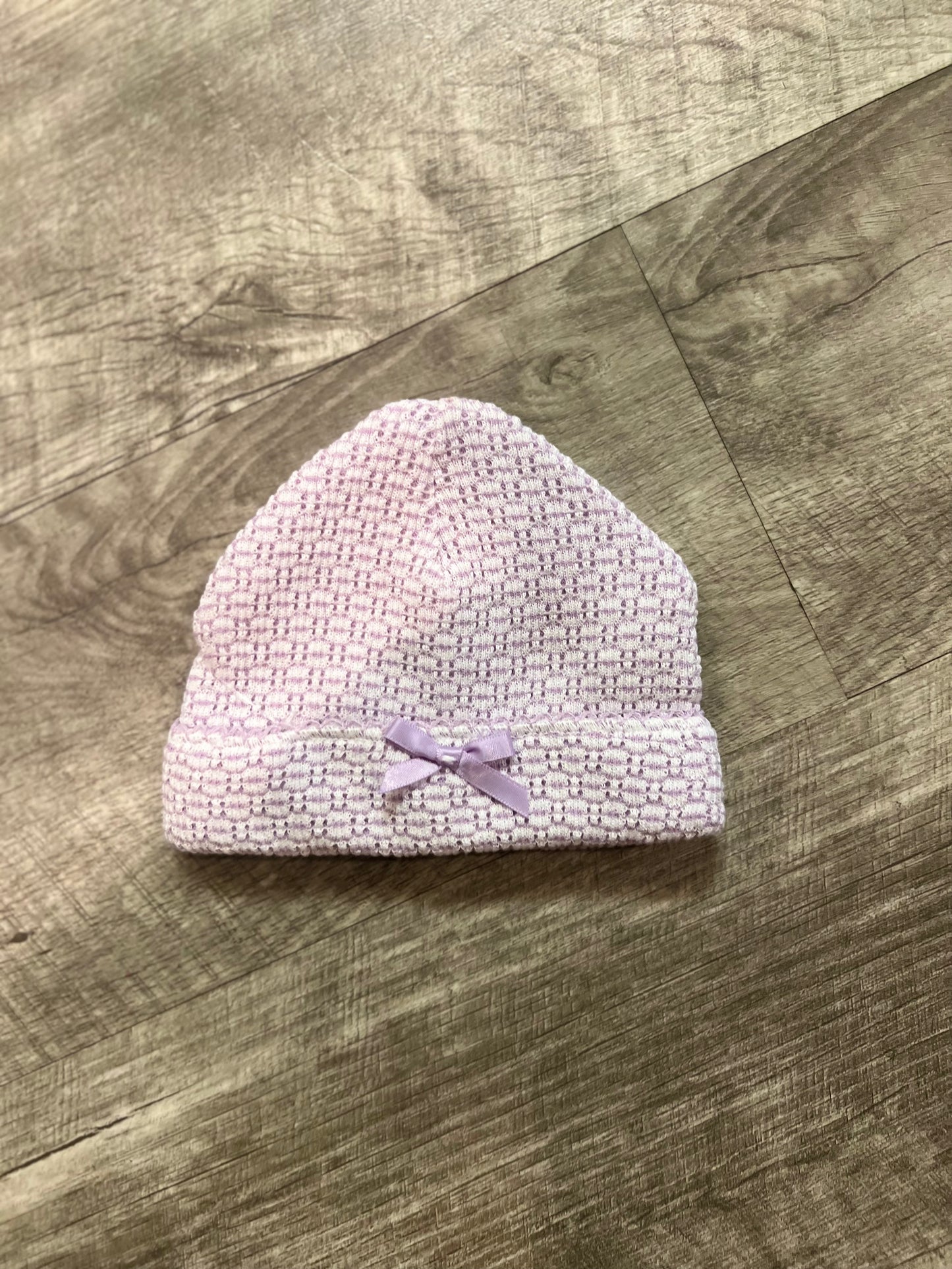 Knit Cap with Bow