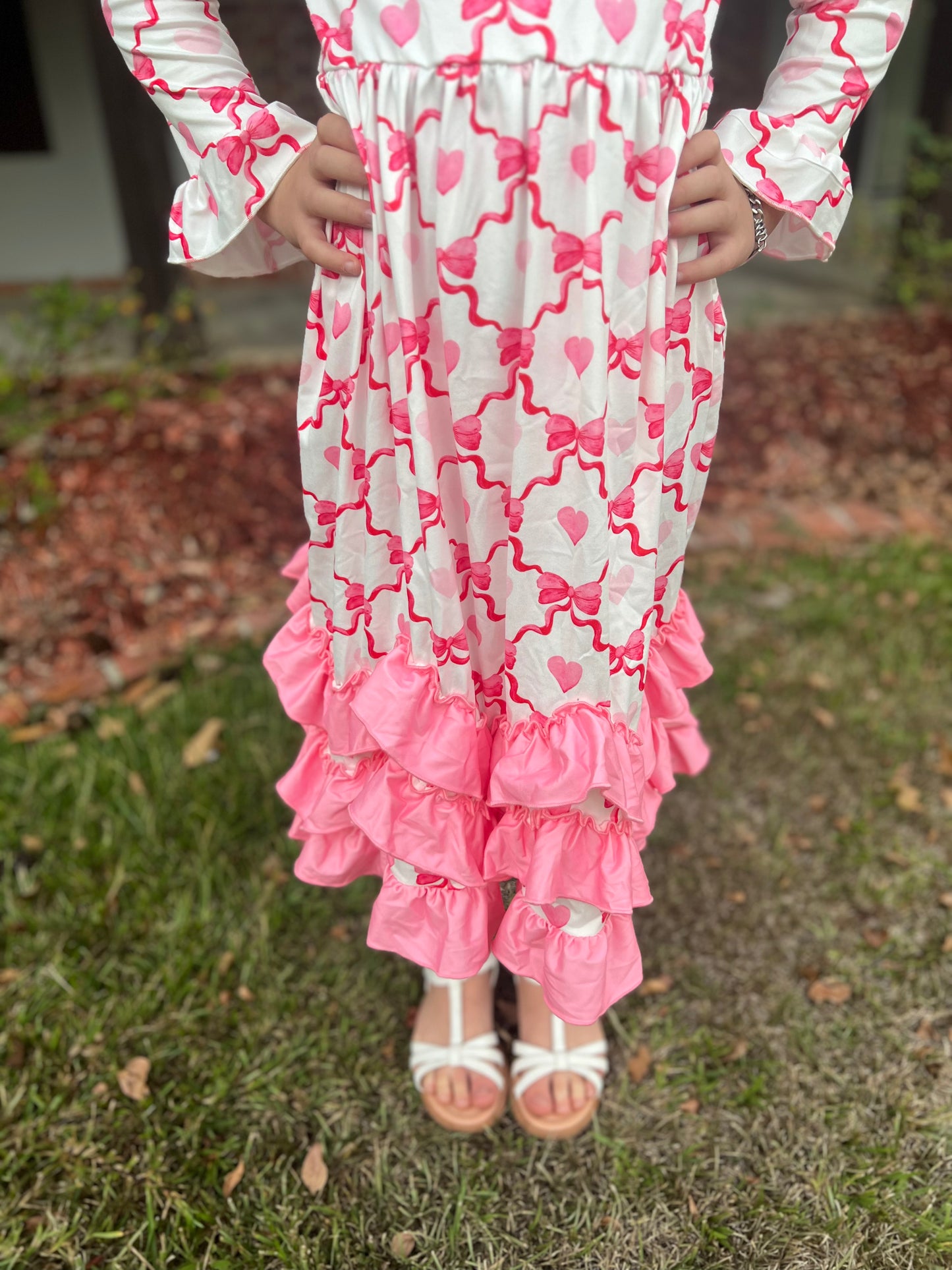 Waverly Heart Girls Maxi Dress