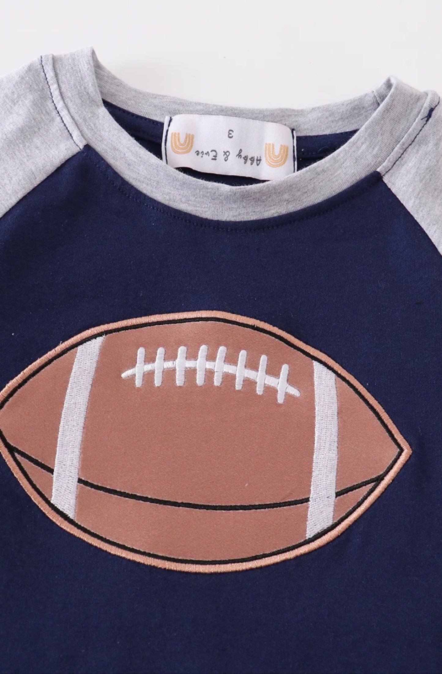 Navy Football Boy Top