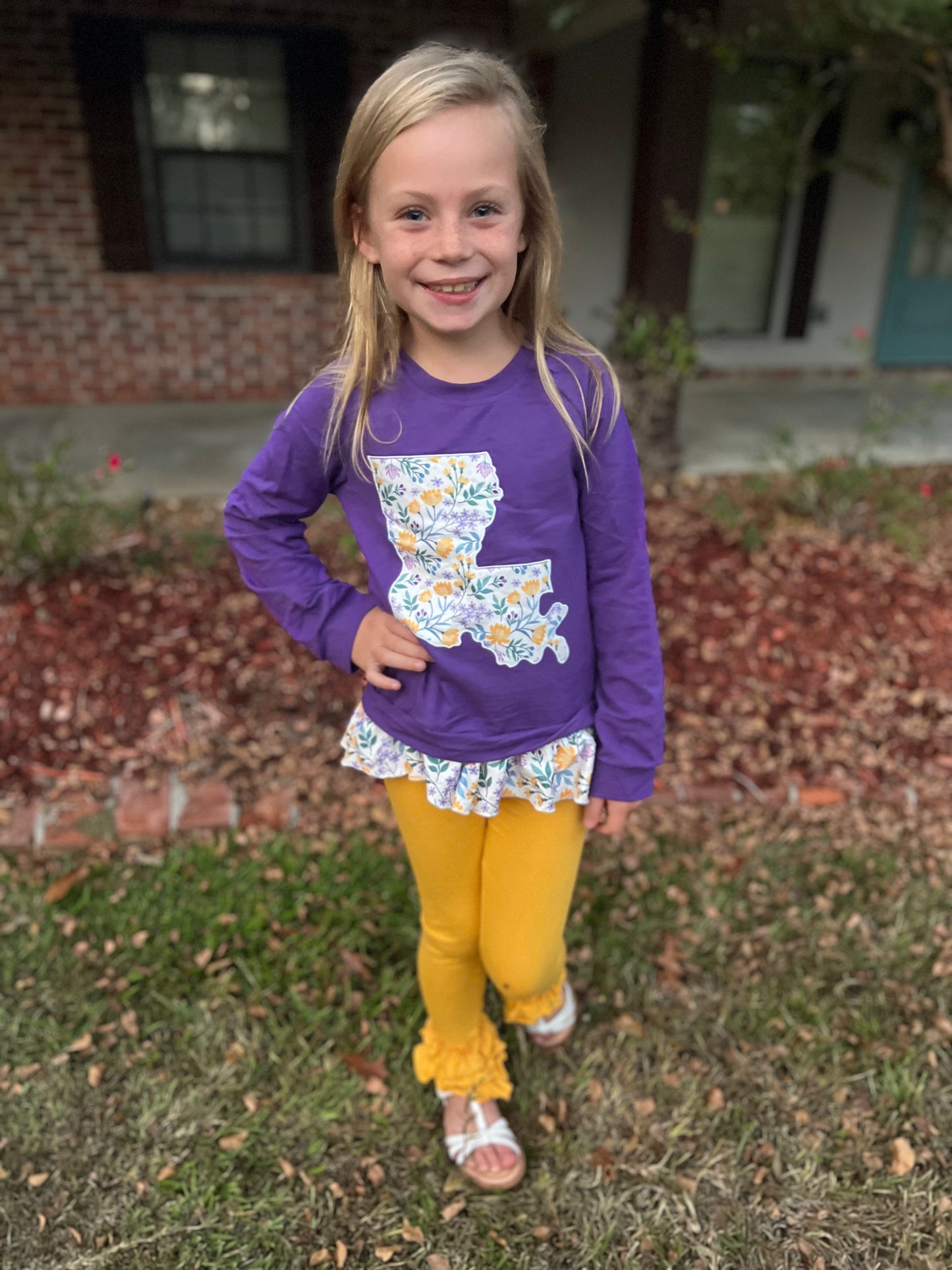 LA Purple Floral Set