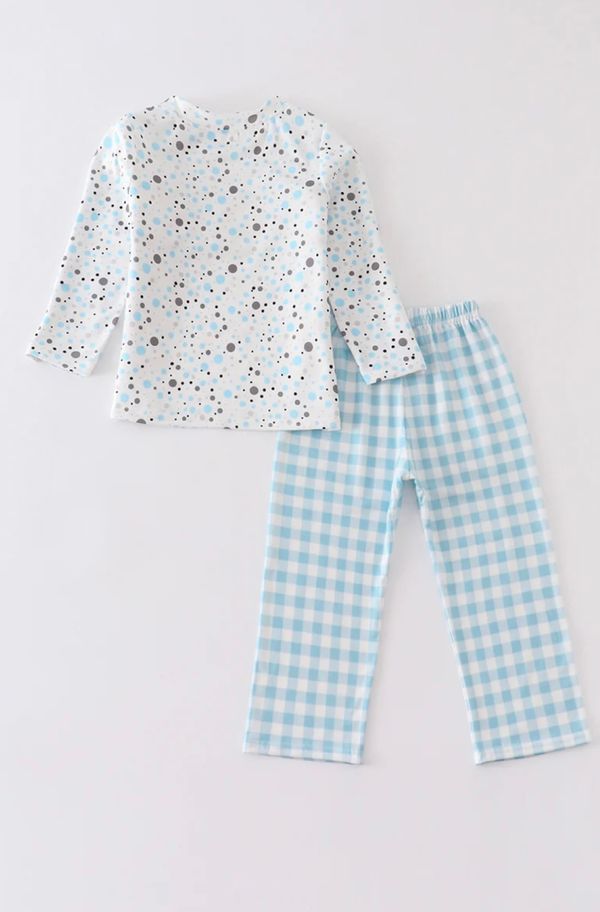 Plaid Christmas Tree Boy Set