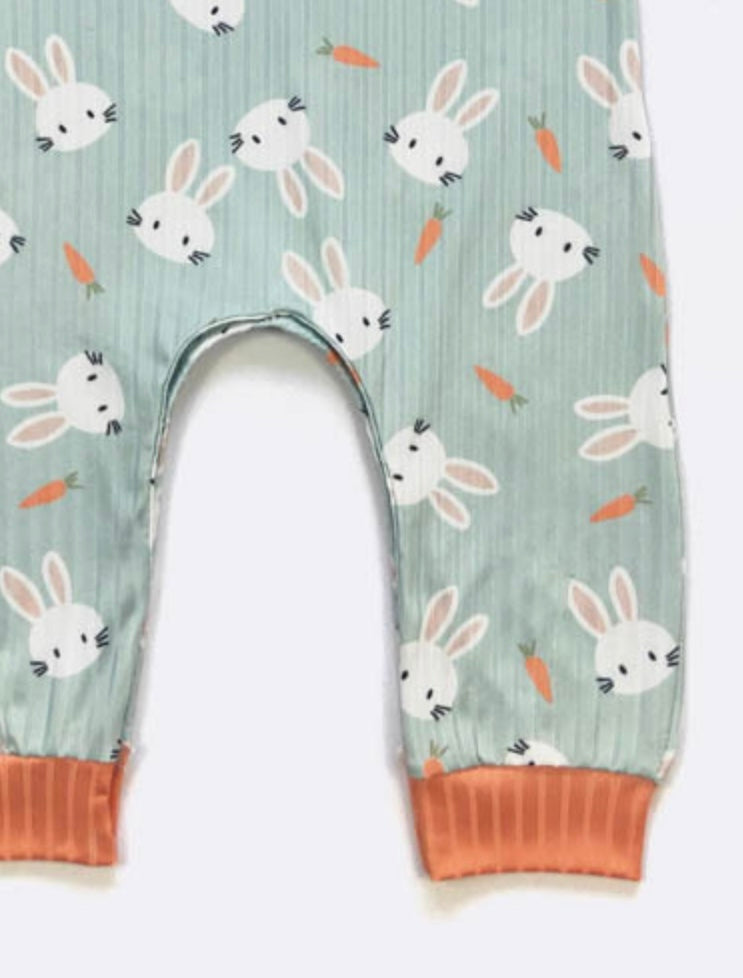 Carrot Bunny Boys Romper