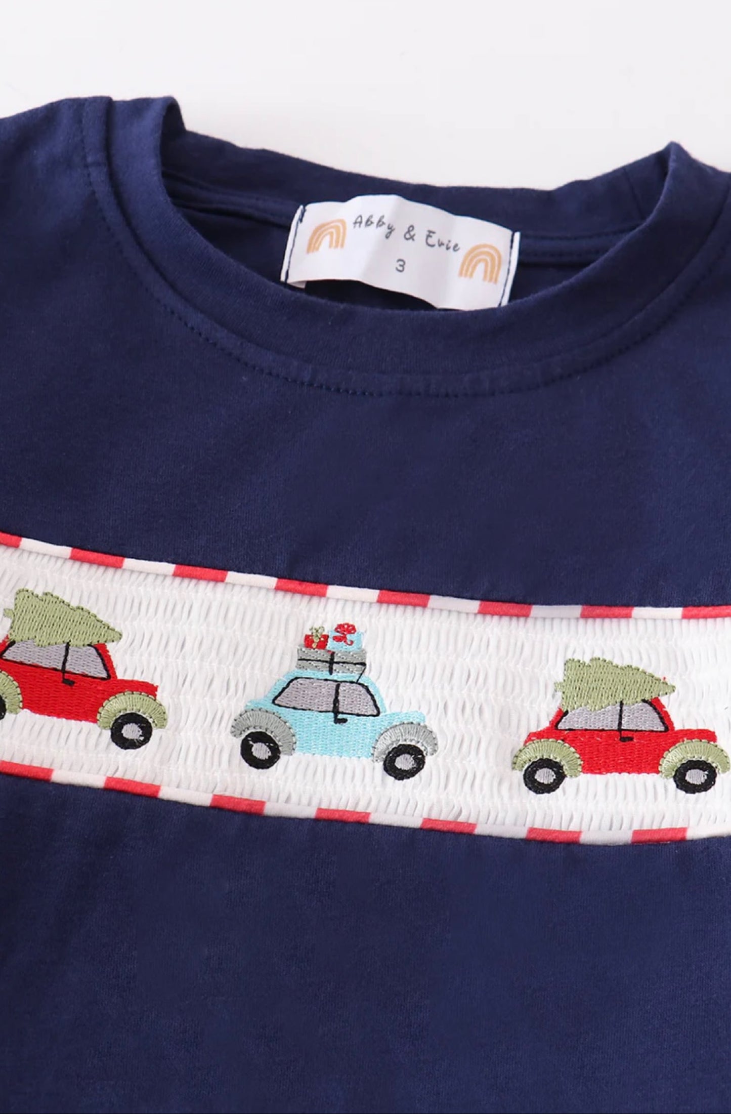 Christmas Truck Smocked Boy Set