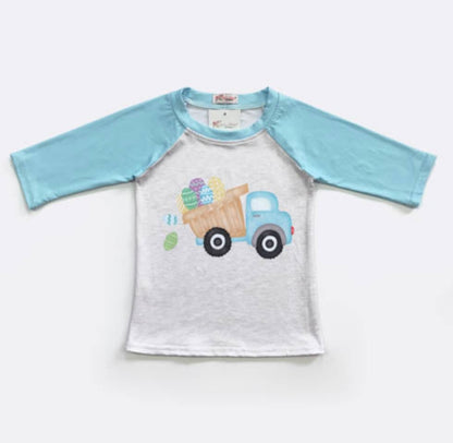 Egg Truck Boys Raglan