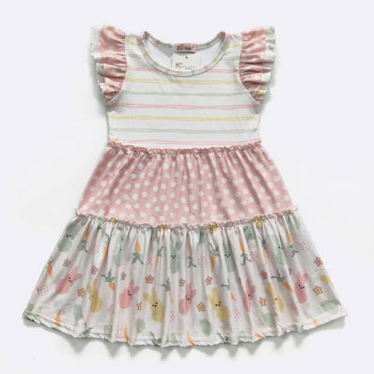 Peepy Pastel Girls Dress