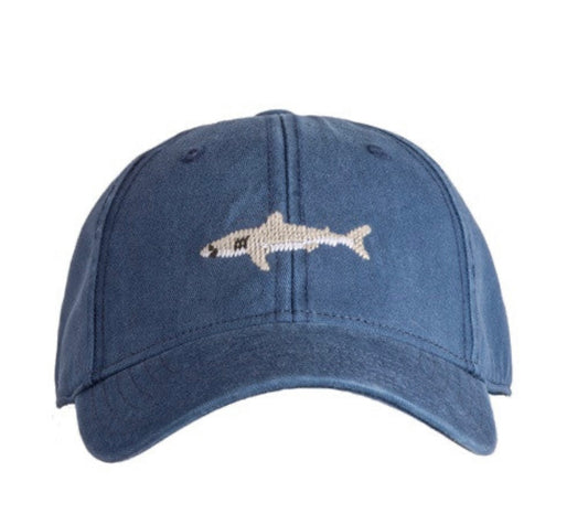 Kids Great White Shark Navy Baseball Hat