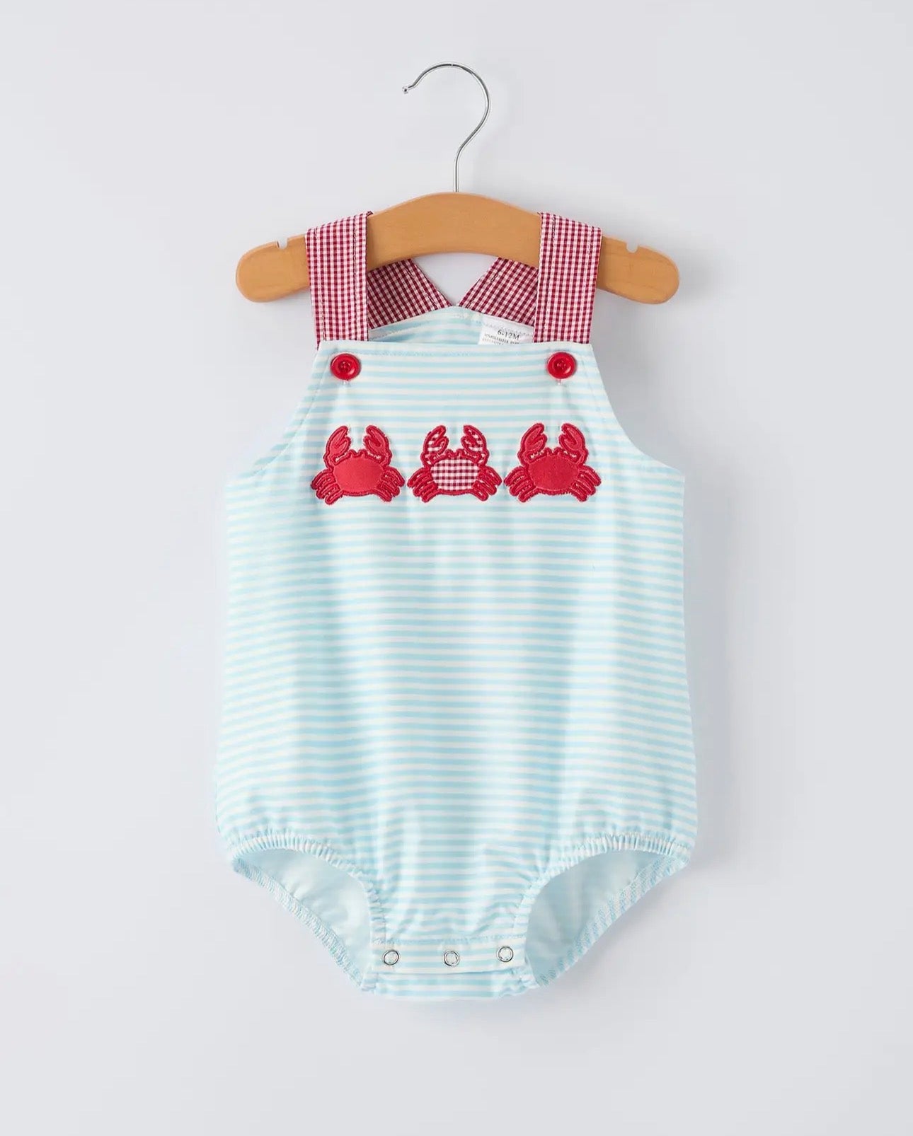 Crab Appliqué Boy Bubble