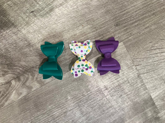 Mardi Gras Bow Set