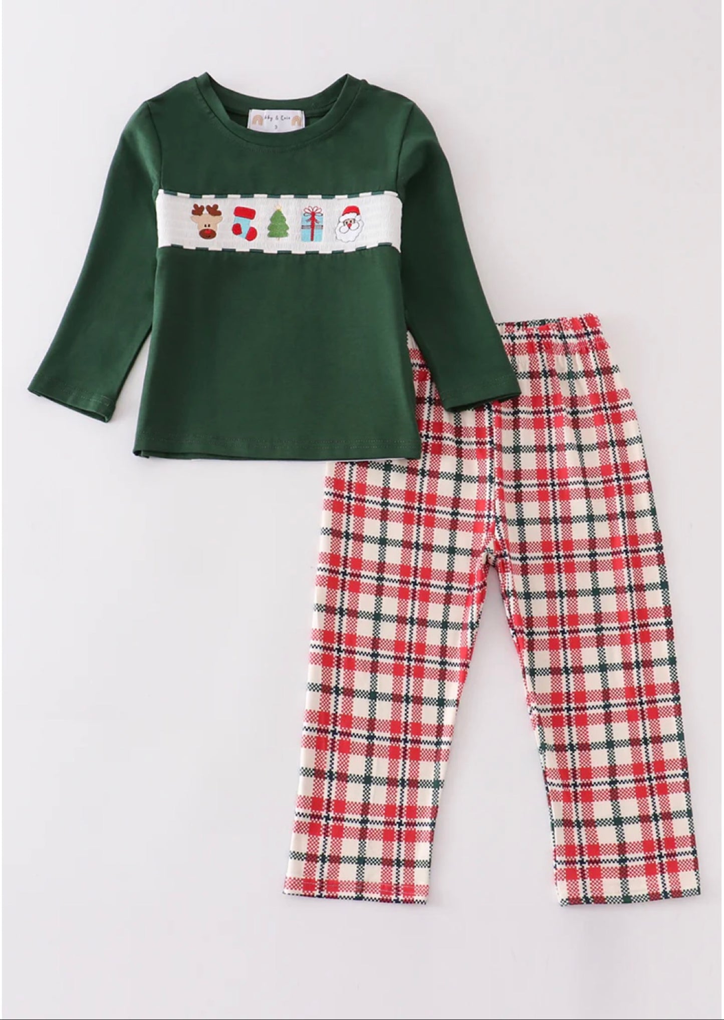 Green Christmas Boy Set