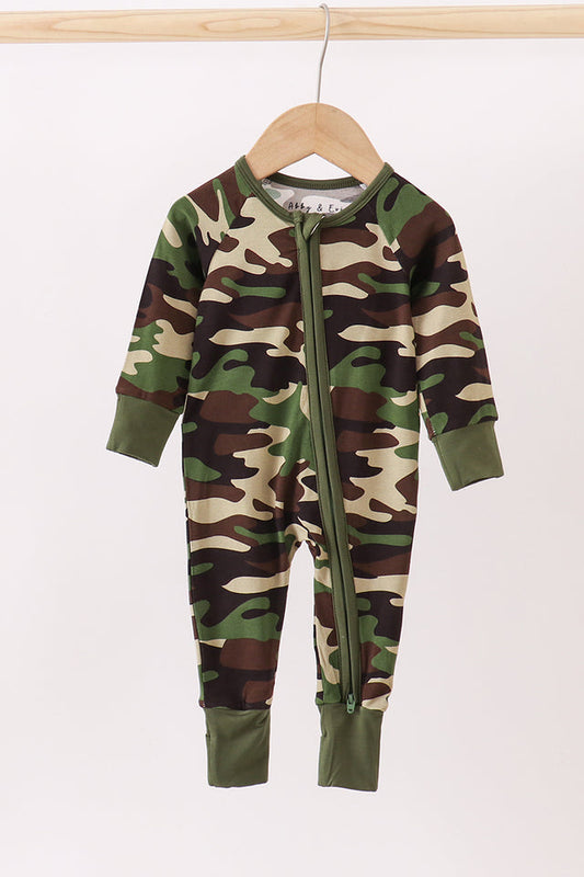 Classic Camo Bamboo Footie