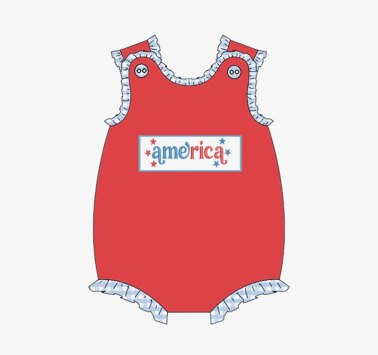 Girls Patriotic Bubble