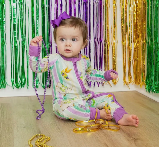 Mardi Gras Majorette Boots Onesie