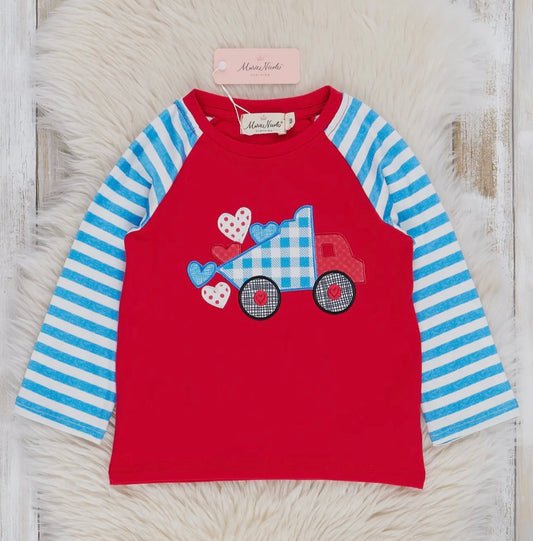 Red Heart Dump Truck Raglan Top