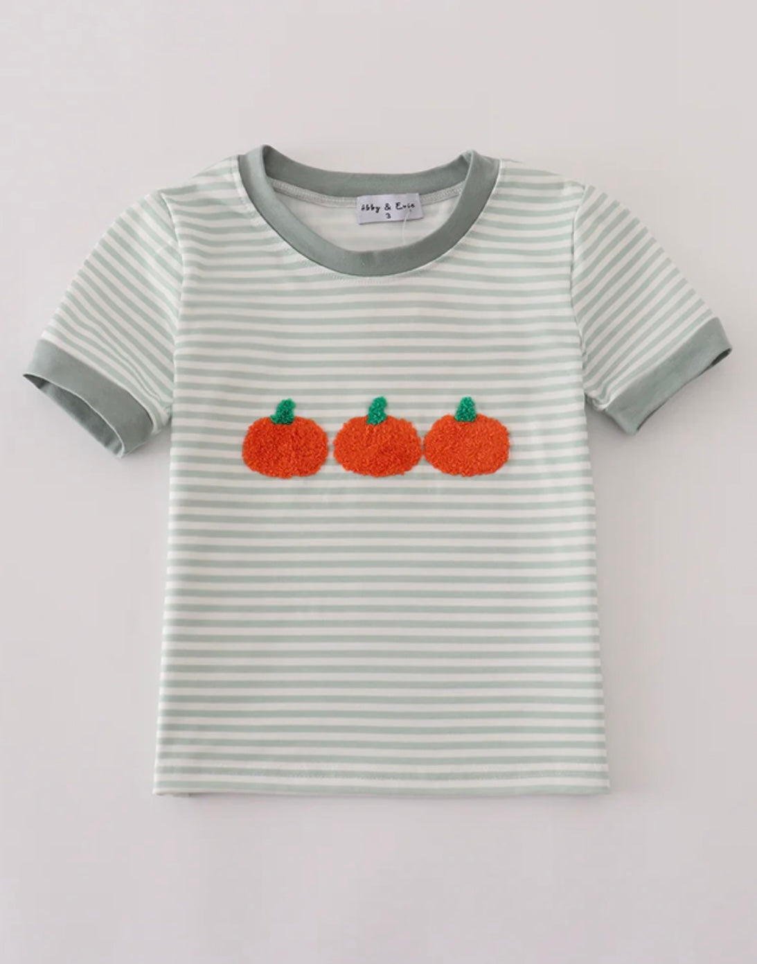 Sage Stripe French Knot Top