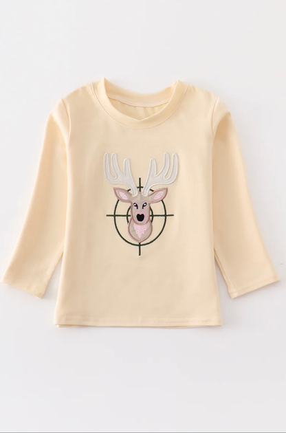 Reindeer Appliqué Boy Top