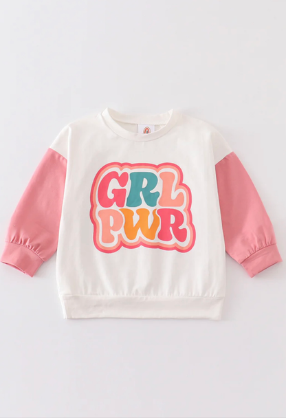 GRL PWR Sweatshirt - White