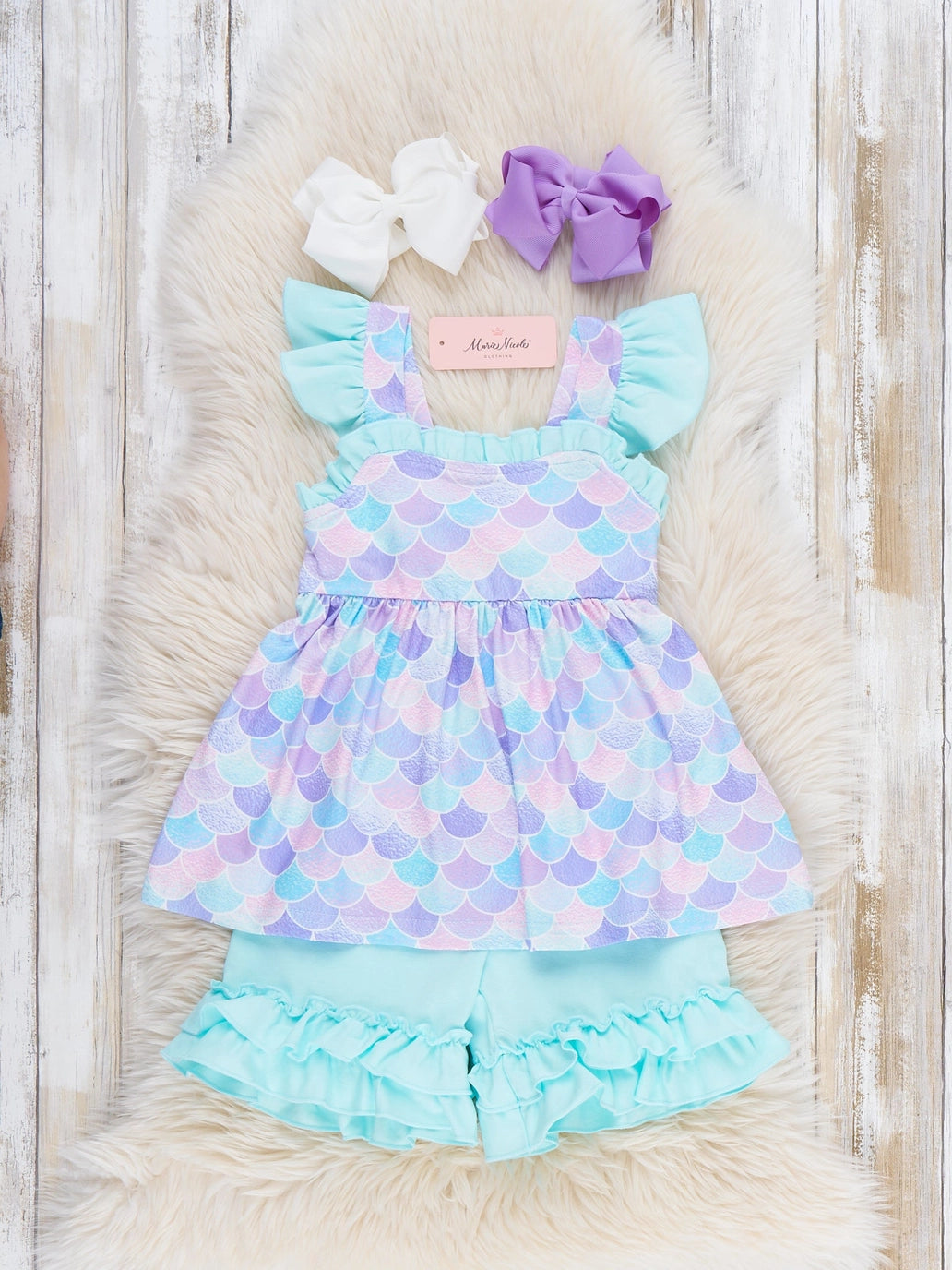 Mermaid Shorts Set