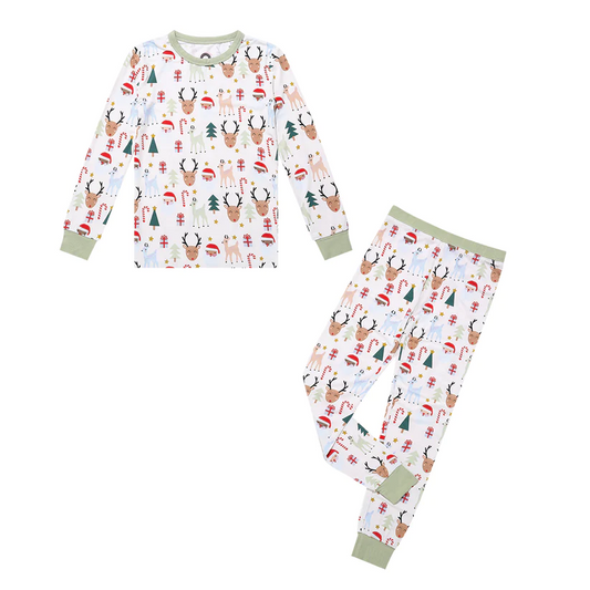 Santa & Friends Bamboo Pajama Set